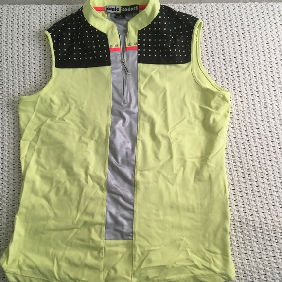 JAMIE SADOCK WOMAN'S ACTIVEWEAR TANK SIZE MEDIUM LIME GREEN - Picture 1 of 4